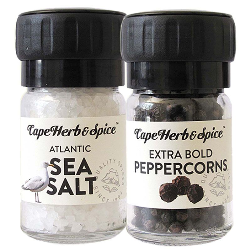 CAPE HERB AND SPICE - SALT AND PEPPER GRINDER SET