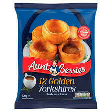 AUNT BESSI 12 YORKSHIRE PUDS 220G AUNT BESSI 12 YORKSHIRE PUDS 220G