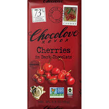 CHOCOLOVE - CHERRY &amp; ALMOND IN DARK CHOCOLATE