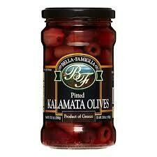 BELLA FAMIGLIA PITTED OLIVES KALAMATA 10.6OZ EA