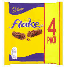 CADBURY 4PK FLAKE 80G