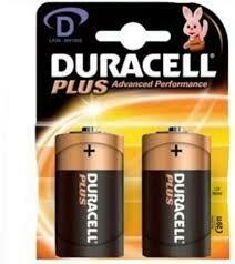 DURACELL BATTERIES D TWIN PACK ALKALINE