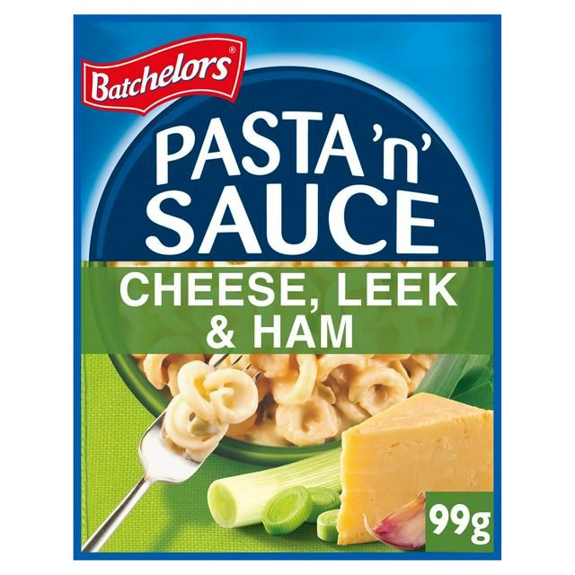 BATCHELORS PASTA &amp; SAUCE CHEESE/LEAK/HAM  99G