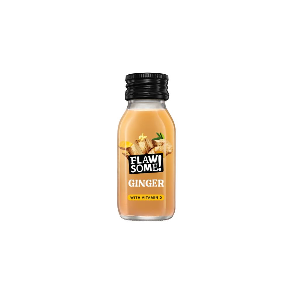 Flawsome! Immunity Kick Vitamin D Ginger Shot - 60ml Flawsome! Immunity Kick Vitamin D Ginger Shot - 60ml