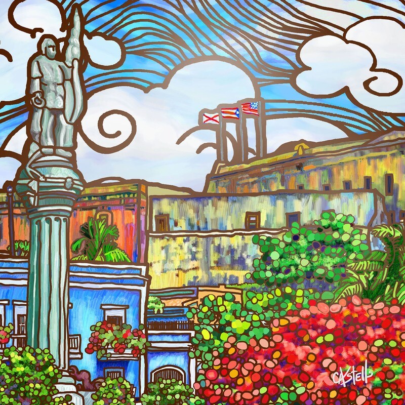 Tile &quot;Castillo San Cristobal&quot;