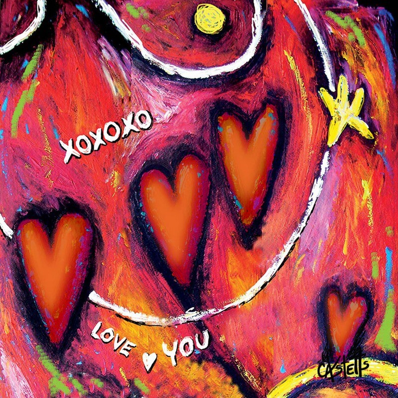 Corazones y XOXO