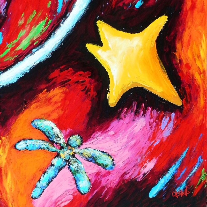 Libélula Azul y Estrella