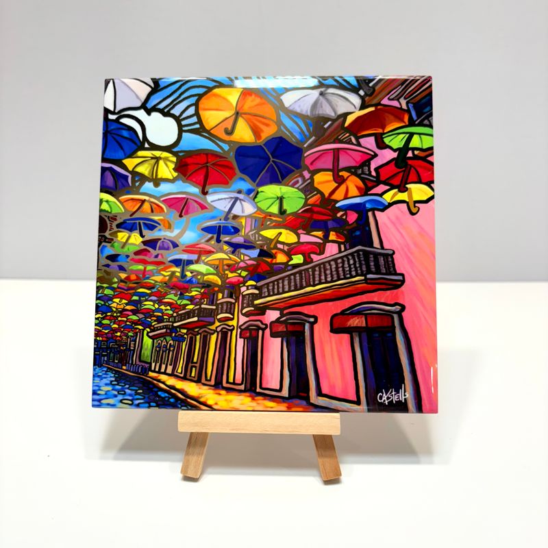 Tile &quot;Sombrilla y Fortaleza&quot;