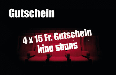Weihnachts-Special 4 x 15.-- Fr.  Kino Stans