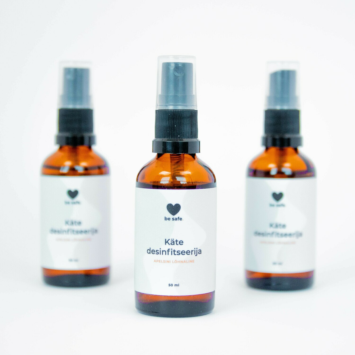 Käte desinfitseerija 50ml - 3 tk + Tasuta transport
