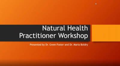 Natural Health Workshop Recordings - August 2020 Workshop/Basic