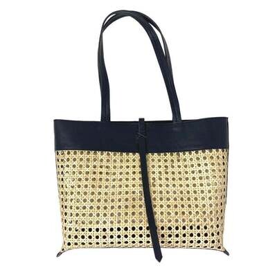 Madeline Cane & Leather Tote