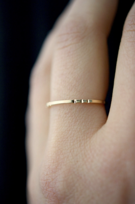 Square Lined Ring