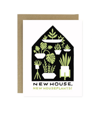 Houseplants Housewarming Card