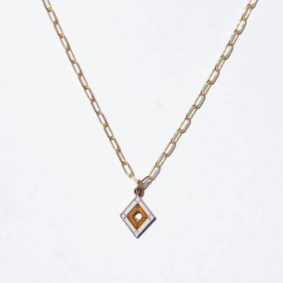 Stained Glass Charm Necklace