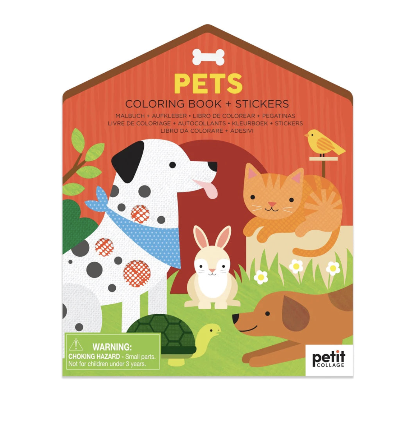 Pets Coloring Book & Stickers