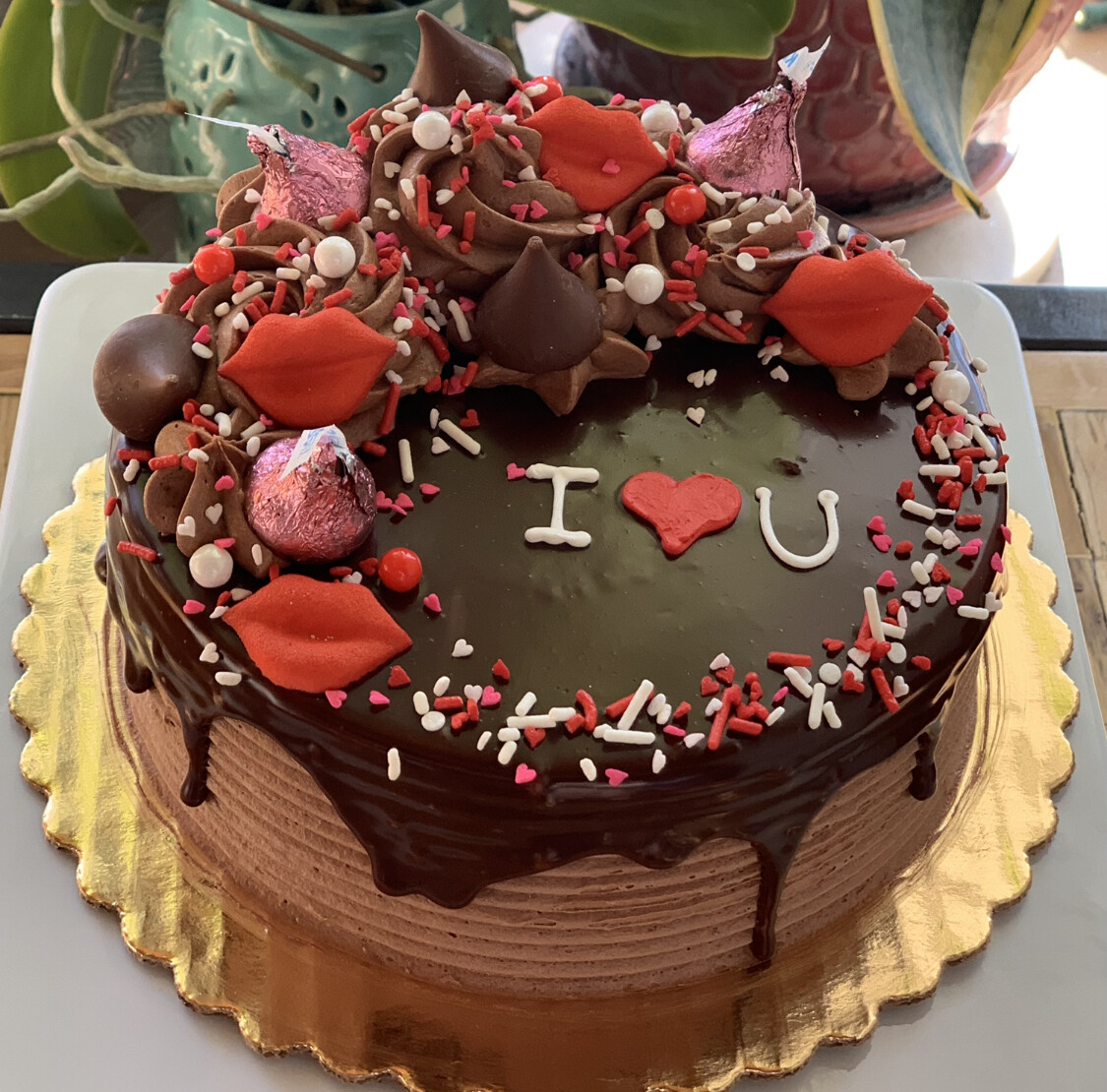 Chocolate Kisses Cake