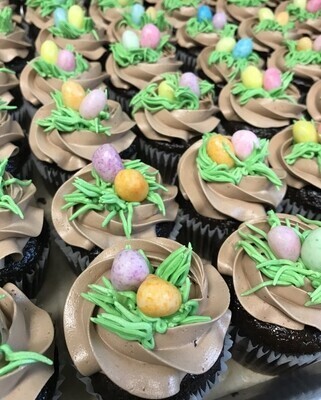 Bird Nest Cupcakes