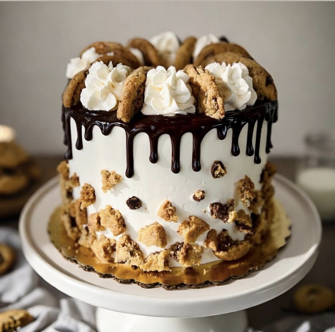 Milk and Cookies Cake