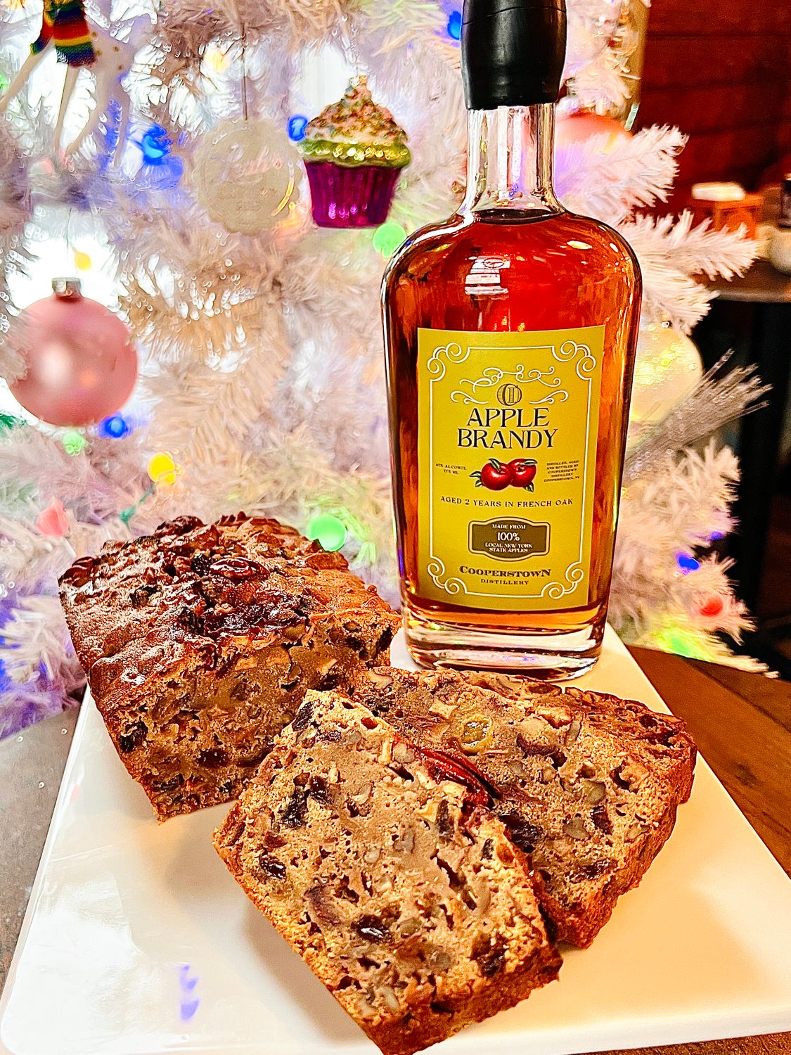 Cooperstown Distillery Collaboration Apple Brandy Fruitcake