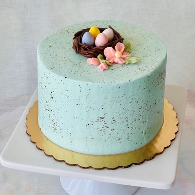 Lemon Blueberry Robin's Egg Cake