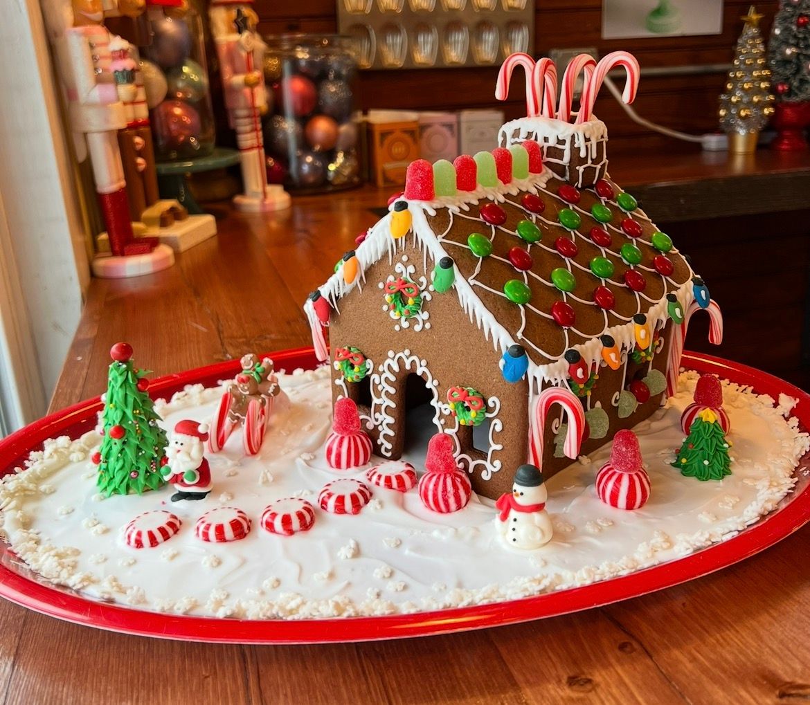 Gingerbread House Building Gingerbread House Building
