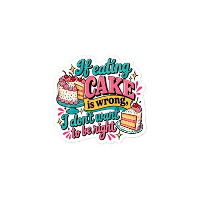 Eating Cake Sticker