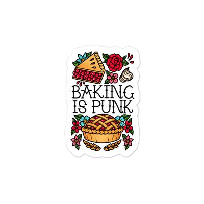Baking is Punk Kiss-cut vinyl decals