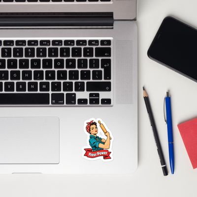 Flour Power Kiss-cut vinyl decals