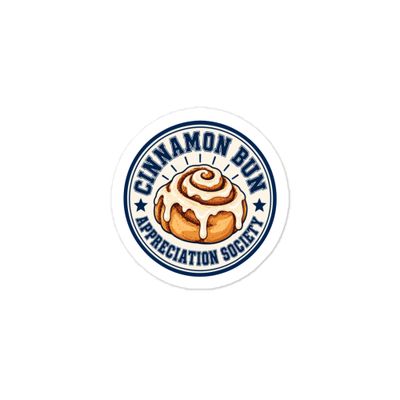 Cinnamon Bun Appreciation Society Kiss-cut vinyl decals
