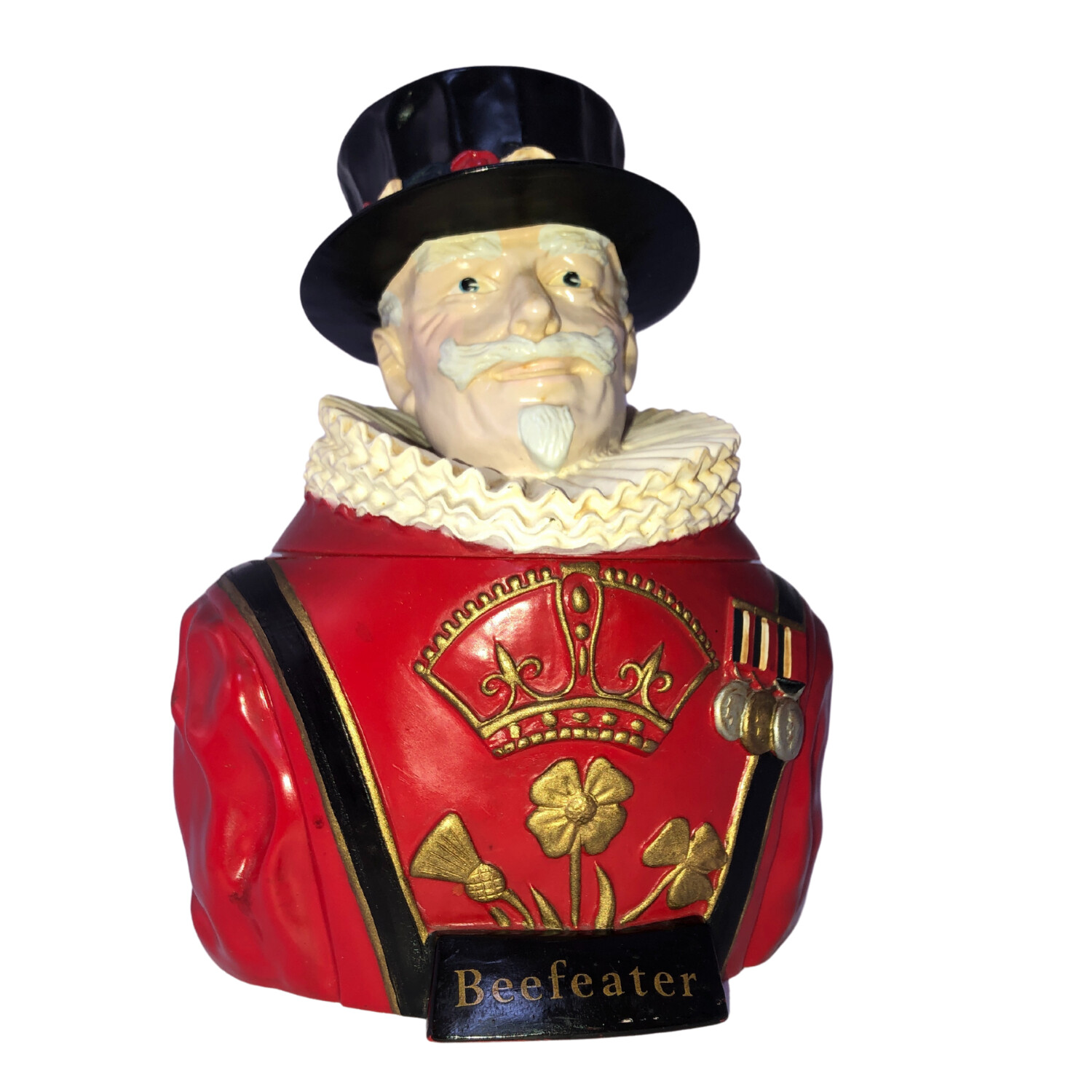 Vintage Beefeater Gin Ice Bucket With Glass Liner