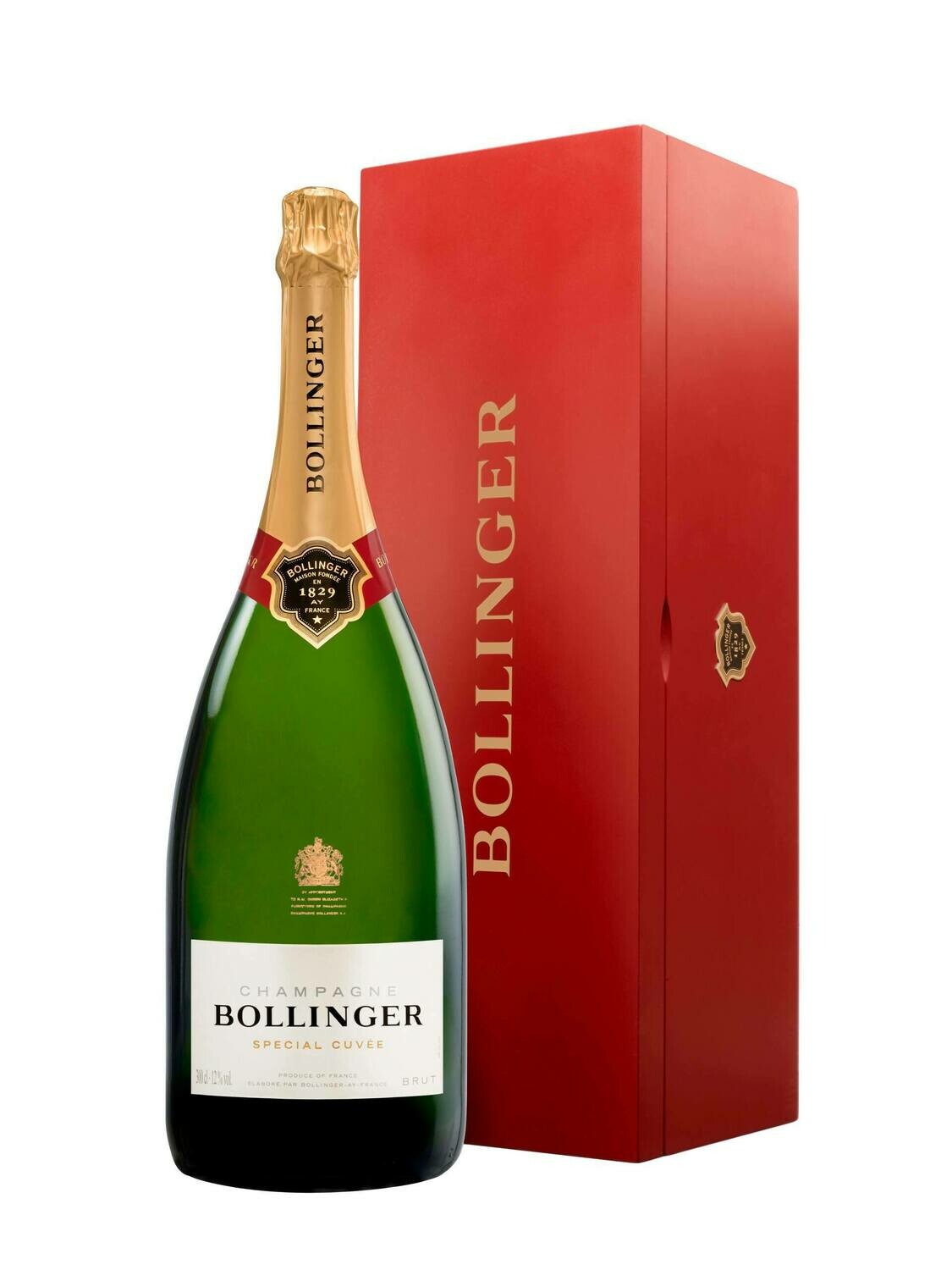 Bollinger –Special Cuvée Range Champagne Special Cuvée in Red wooden box : Jeroboam 1x300cl