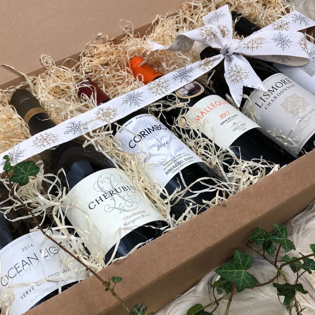 Six Bottle Kraft Gift Set