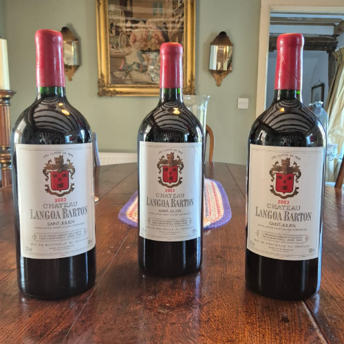 Chatetau Langoa Barton 2003 Saint Julien 1 x 300cl (slightly split capsule)