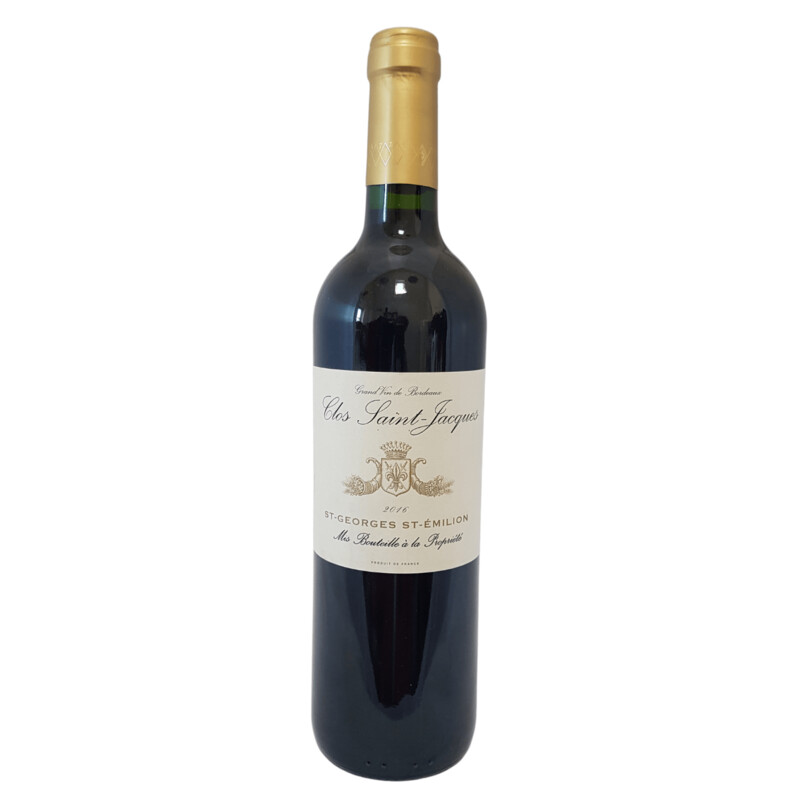 Clos Saint Jacques 2020 St Georges, St Emilion 6 X 75 cl case Clos Saint Jacques 2020 St Georges, St Emilion 6 X 75 cl case