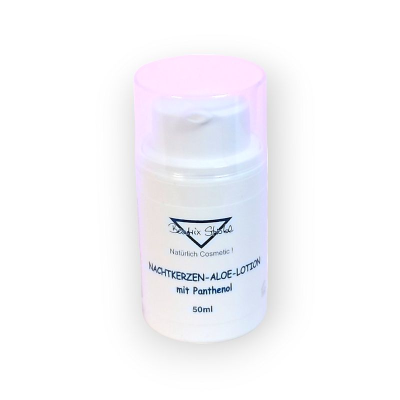 Beatrix  Strobl  NACHTKERZEN ALOE LOTION mit PANTHENOL 50 ml (€ 75,90/100 ml)