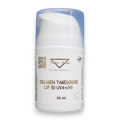 Beatrix Strobl COLLAGEN TAGESCREME LSF 50 UVA + UVB 50 ml (€ 79,90/100 ml