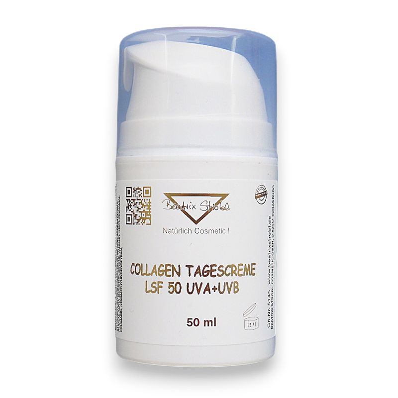 Beatrix Strobl COLLAGEN TAGESCREME LSF 50 UVA + UVB 50 ml (€ 85,90/100 ml