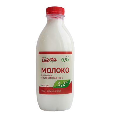 Молоко ЙОЛА ГОСТ 3,2% 0,9л ПЭТ