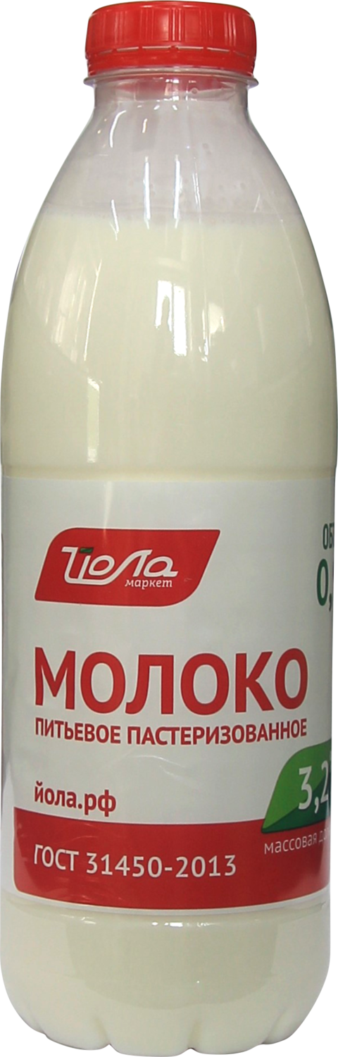 Молоко Йола ГОСТ 3,2% 0,9л ПЭТ