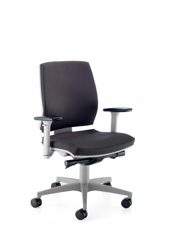 EDGE GREY MEDIUM BACK, MULTI-FUNCTION ARMS
