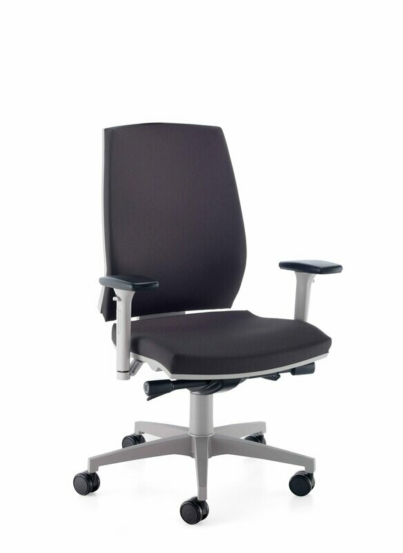 EDGE GREY HIGH BACK, MULTI-FUNCTION ARMS