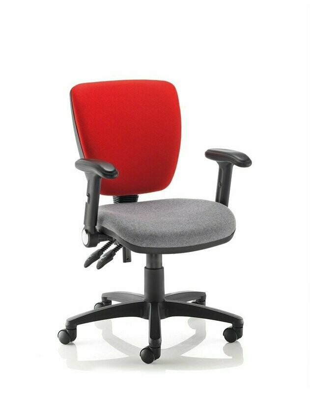 SOLUTIONS, MID BACK, FOLDING ARMS
