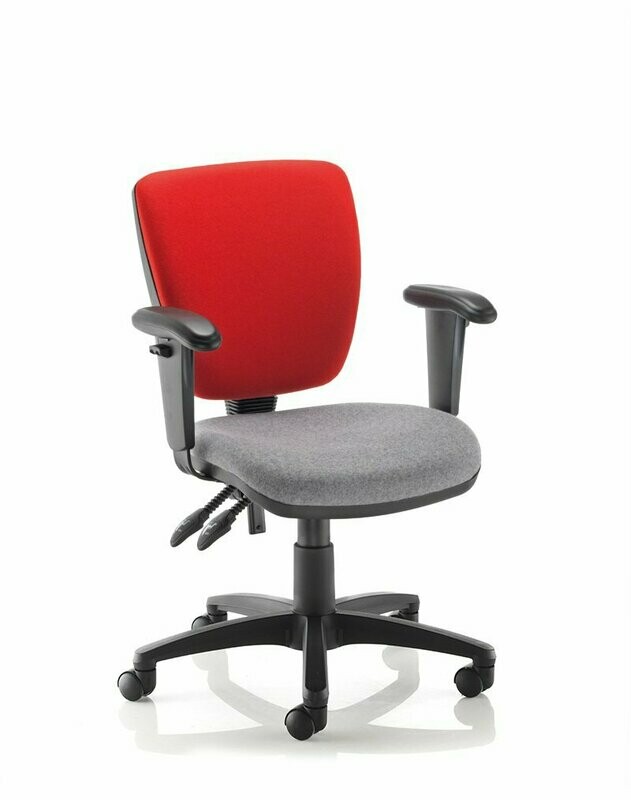 SOLUTIONS, MID BACK, ADJUSTABLE ARMS