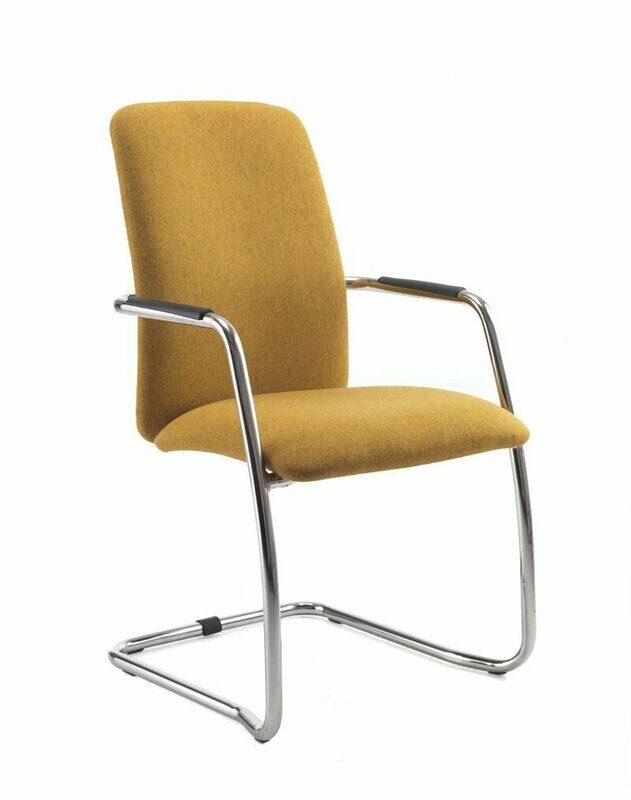 MAGENTA CANTILEVER, HIGH BACK, WITH ARMS
