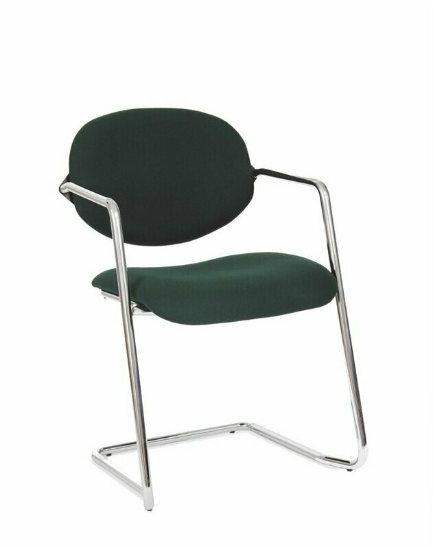 AGENDA CANTILEVER ARMCHAIR, CHROME FRAME