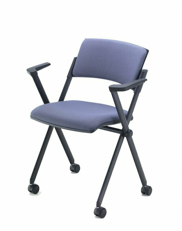 XILLA BLACK, WITH ARMS AND CASTORS