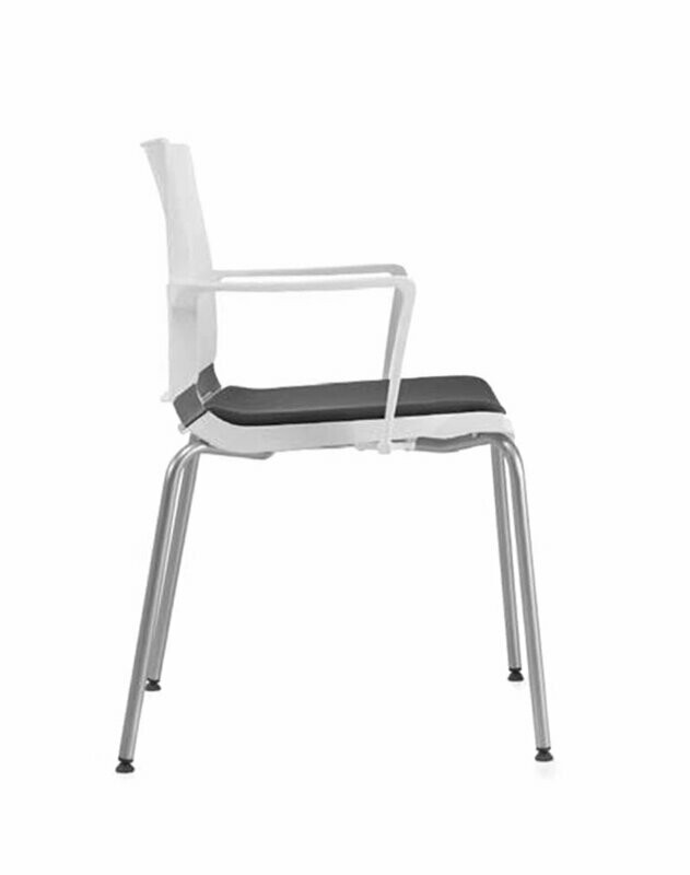 VENTO ARMCHAIR,  UPHOLSTERED SEAT, 4 LEGS