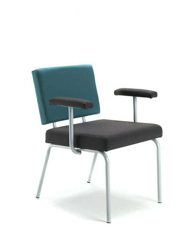 EASY ARMCHAIR, ROUND TUBE FRAME