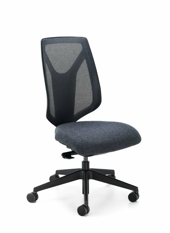 WORK MESH, NO ARMS, BLACK BASE